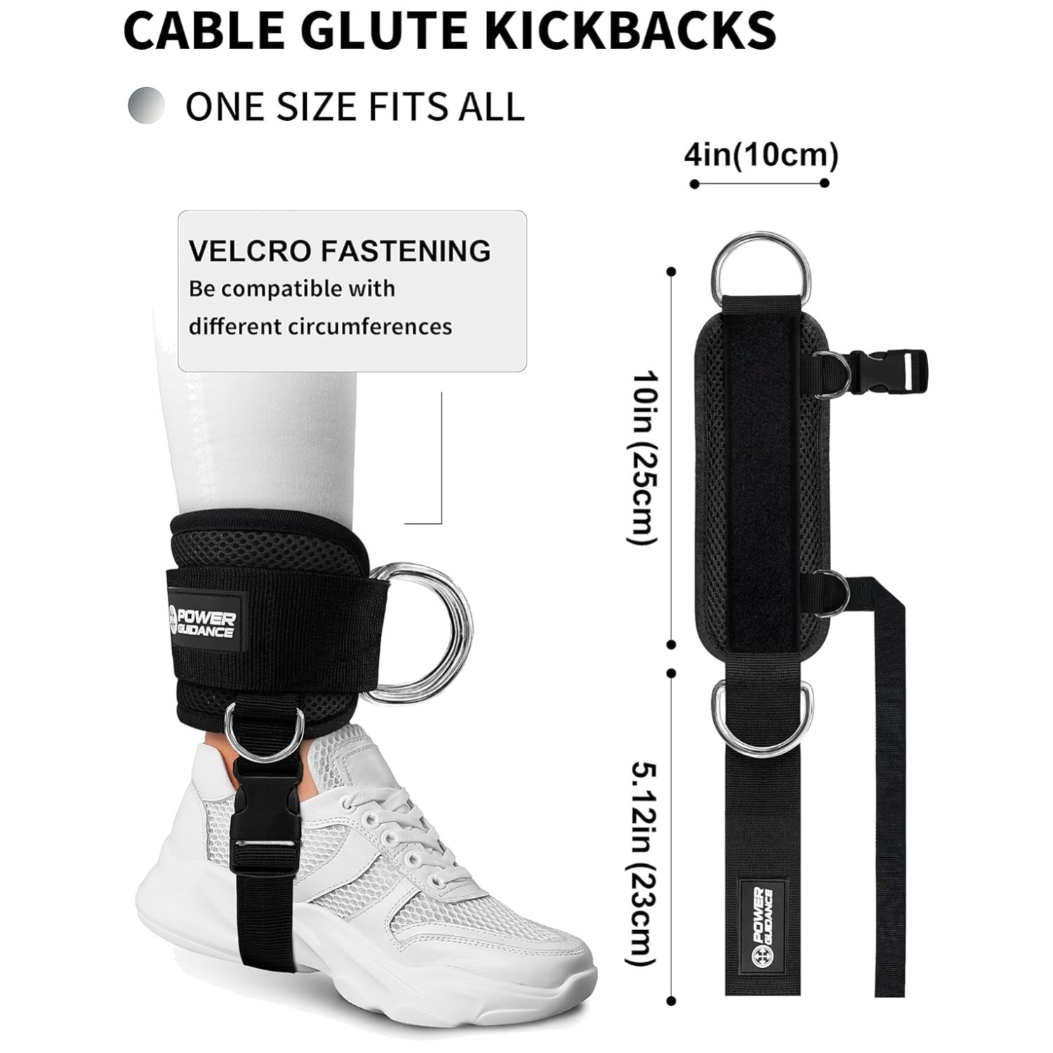 Adjustable Ankle Strap for Cable Machine – Glute Workouts