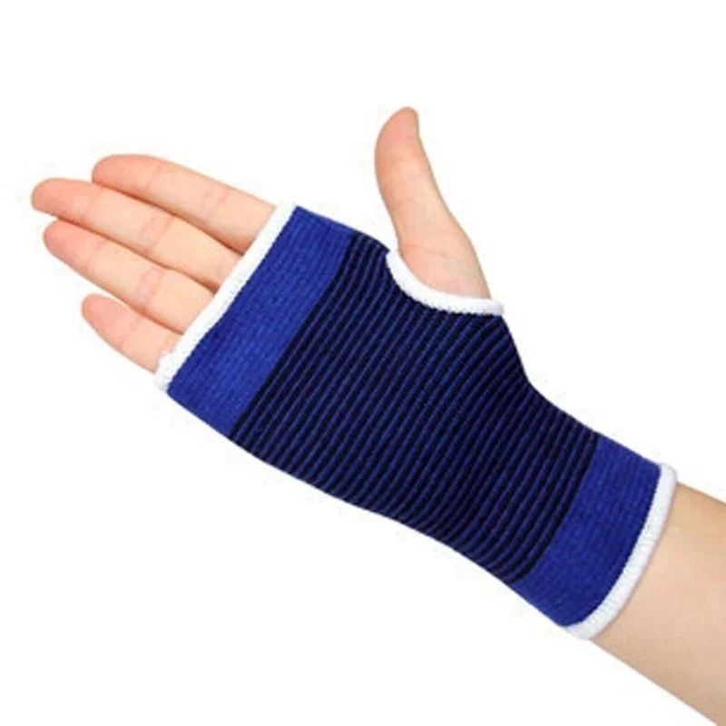 pairBlue ElasticatedPalm Wrist Support 2 Neoprene Brace Arthritis SleeveBandage