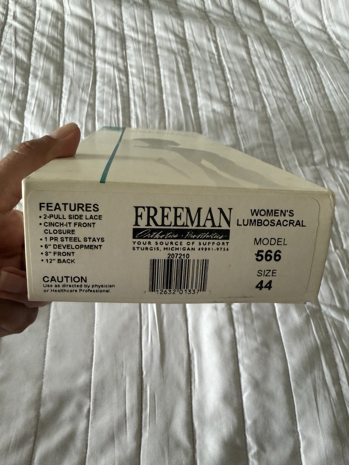 Freeman ,Womens Lumbosacral Support Corset Back Brace: Model 566 / Size 44