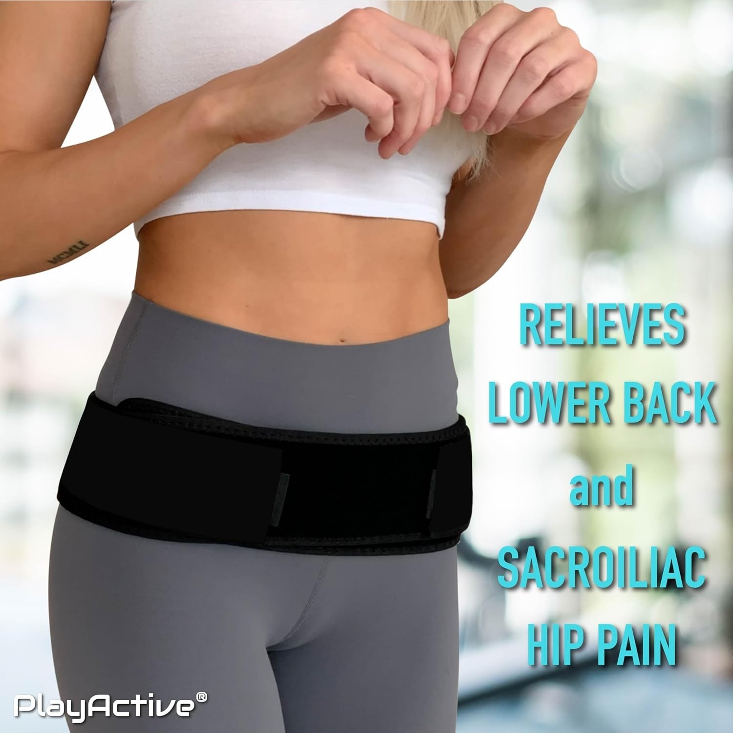 Sciatica Pain Relief Belt Regular Size Black Easy to Use with Clear Instructions