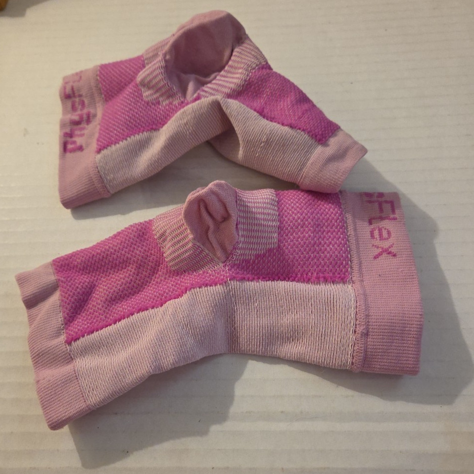 PhysFlex pink compression sock
