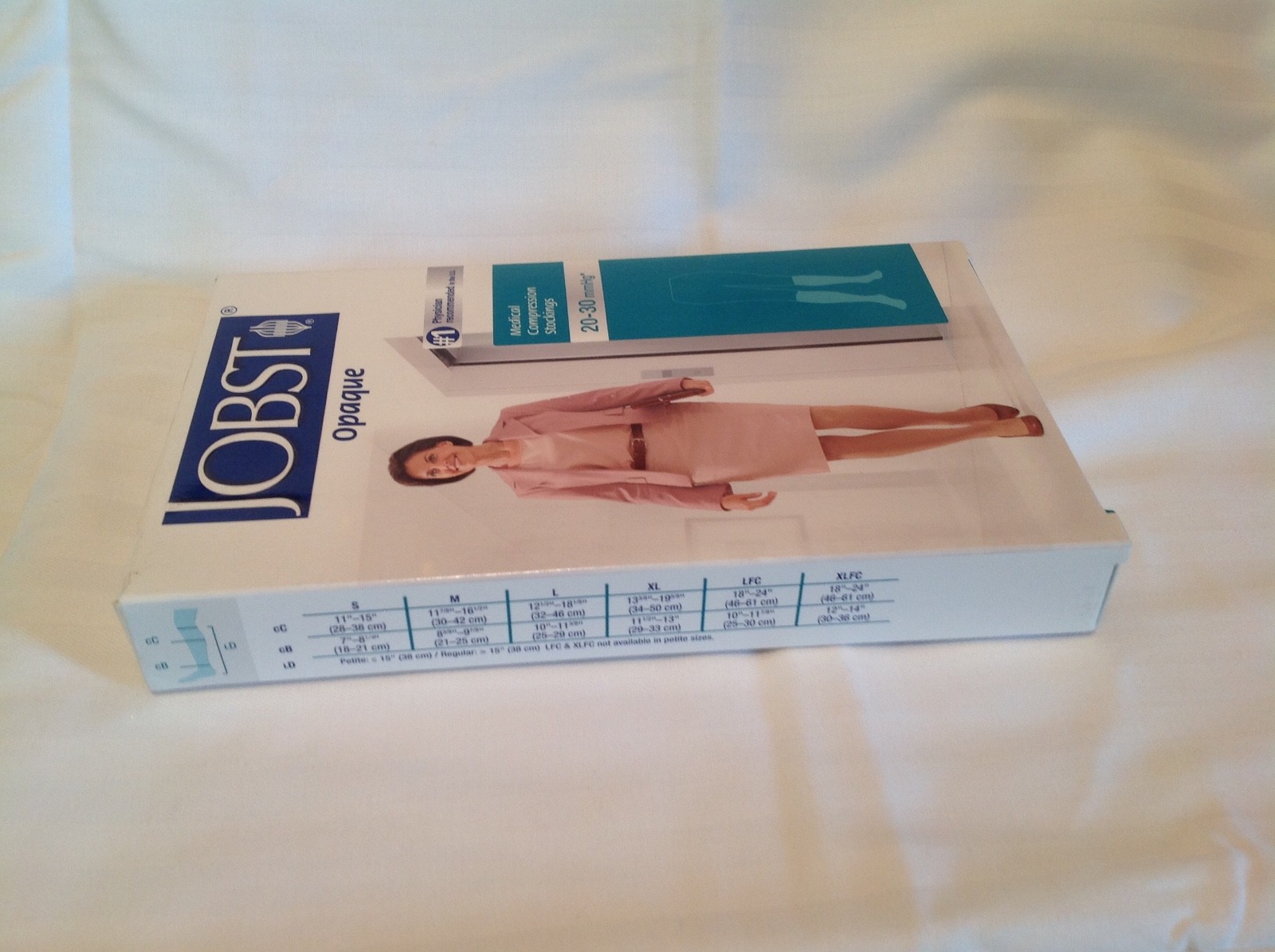 JOBST Medical LegWear Knee High 20-30 mmHg Opaque Medium Silky Beige 1 Pair