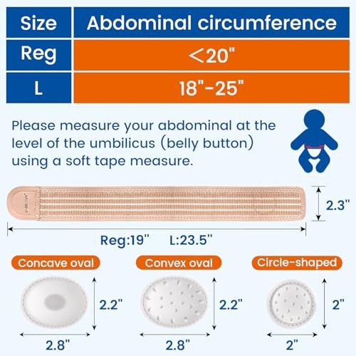 Umbilical Hernia Belt Baby Belly Button Band Infant Compression Pads Mesh Fabric