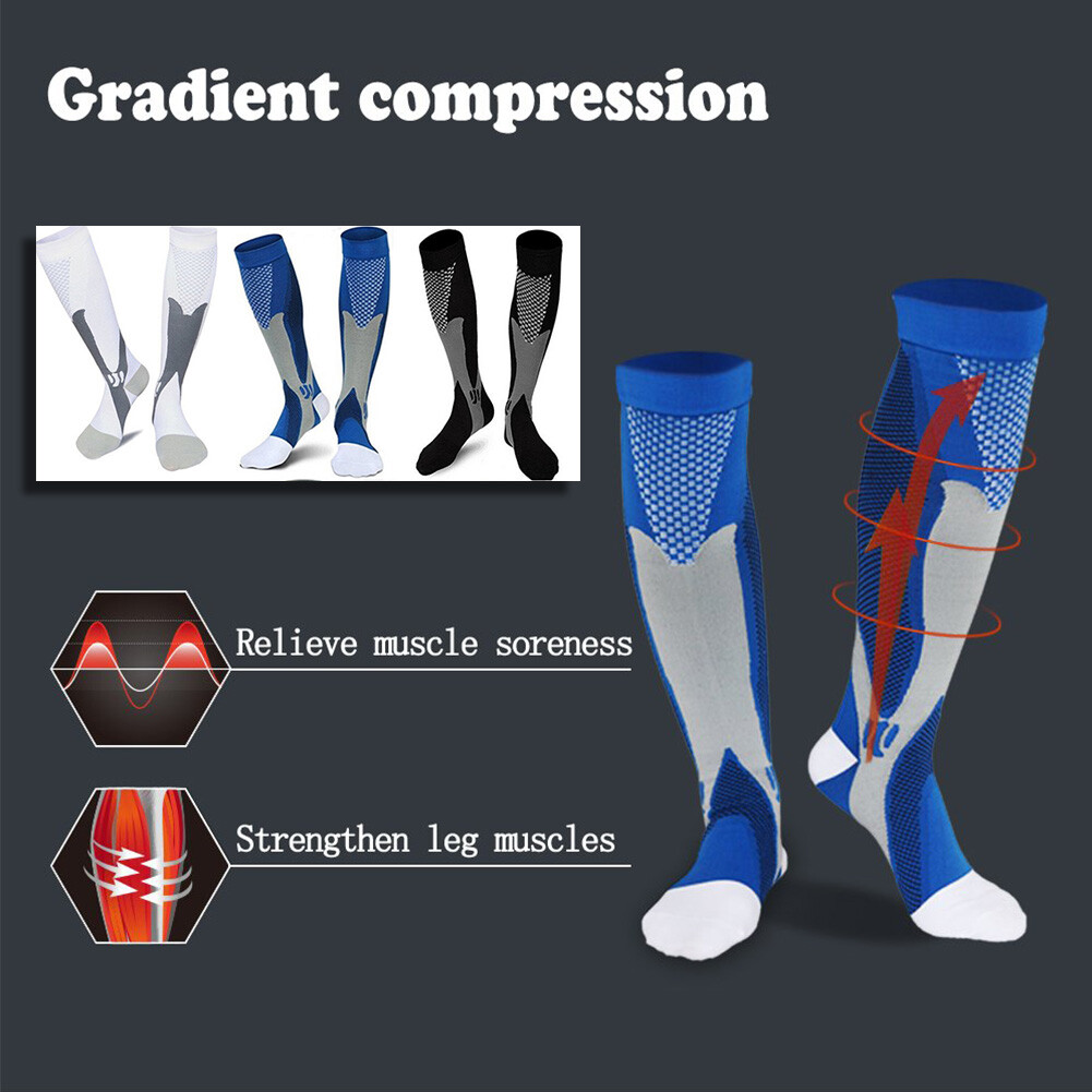 Graduated Compression Socks for Women & Men – Airplane DVT Flight Socks – Travel