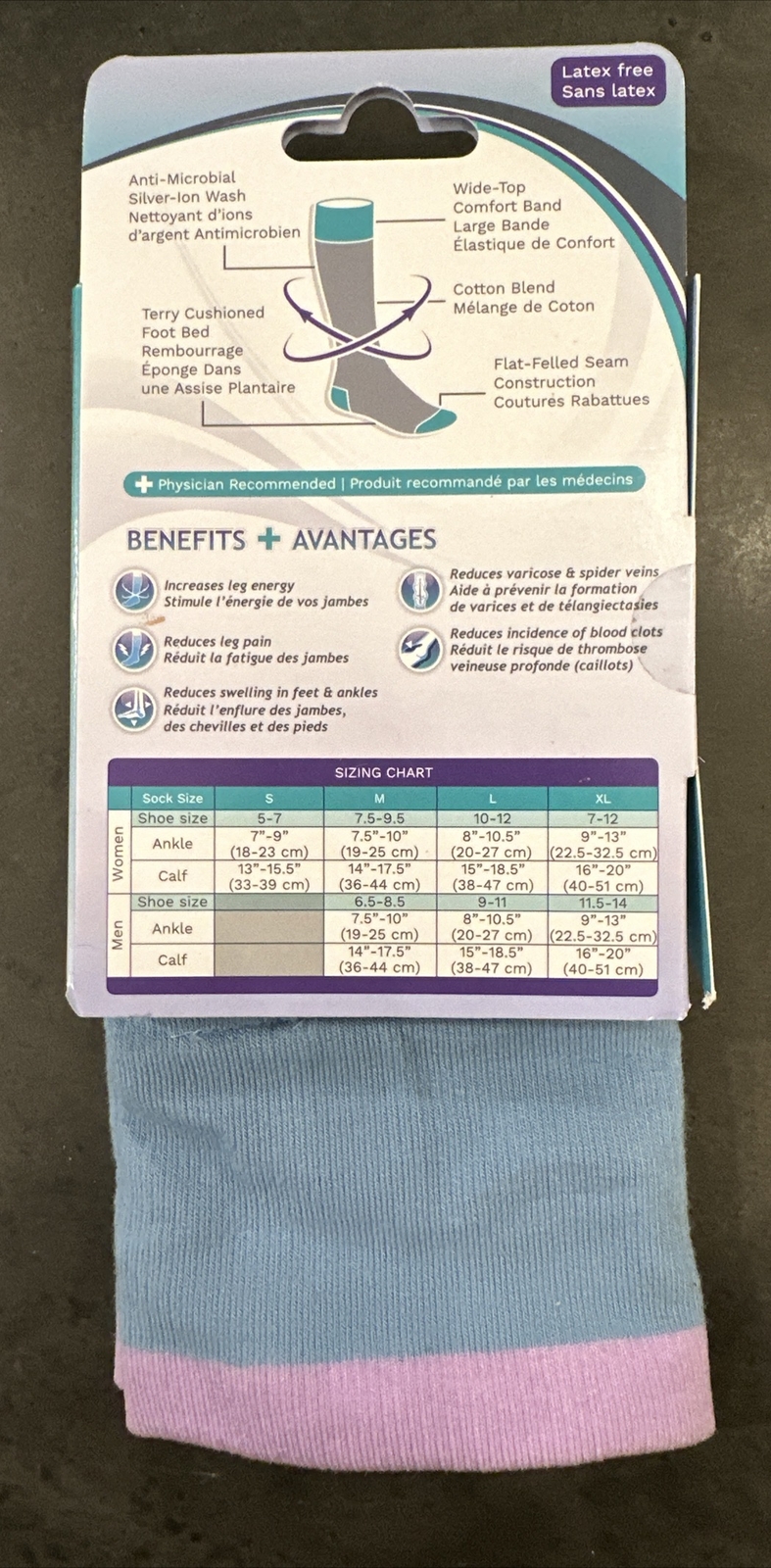 Dr Segal’s Compression Energy Socks Men/Women 15-20 mmHg Size Medium – NEW!