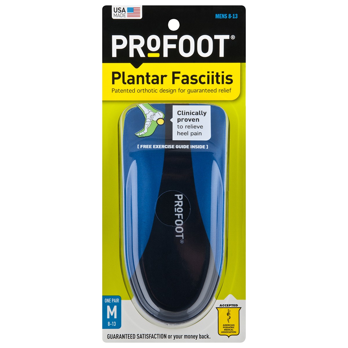 Profoot 22103PF Plantar Fasciitis Orthotic Mens