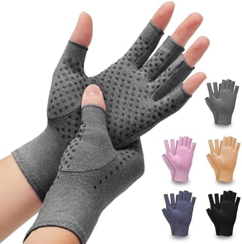 DRNAIETY 2 Pairs Arthritis Compression Gloves- for Hand Arthritis, Carpal Tunnel