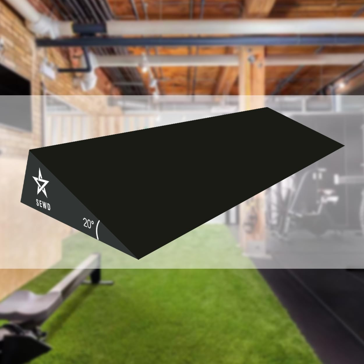 Squat Wedge by SEWD – Extra Large 20 Degree Slant Board for Heel Elevated