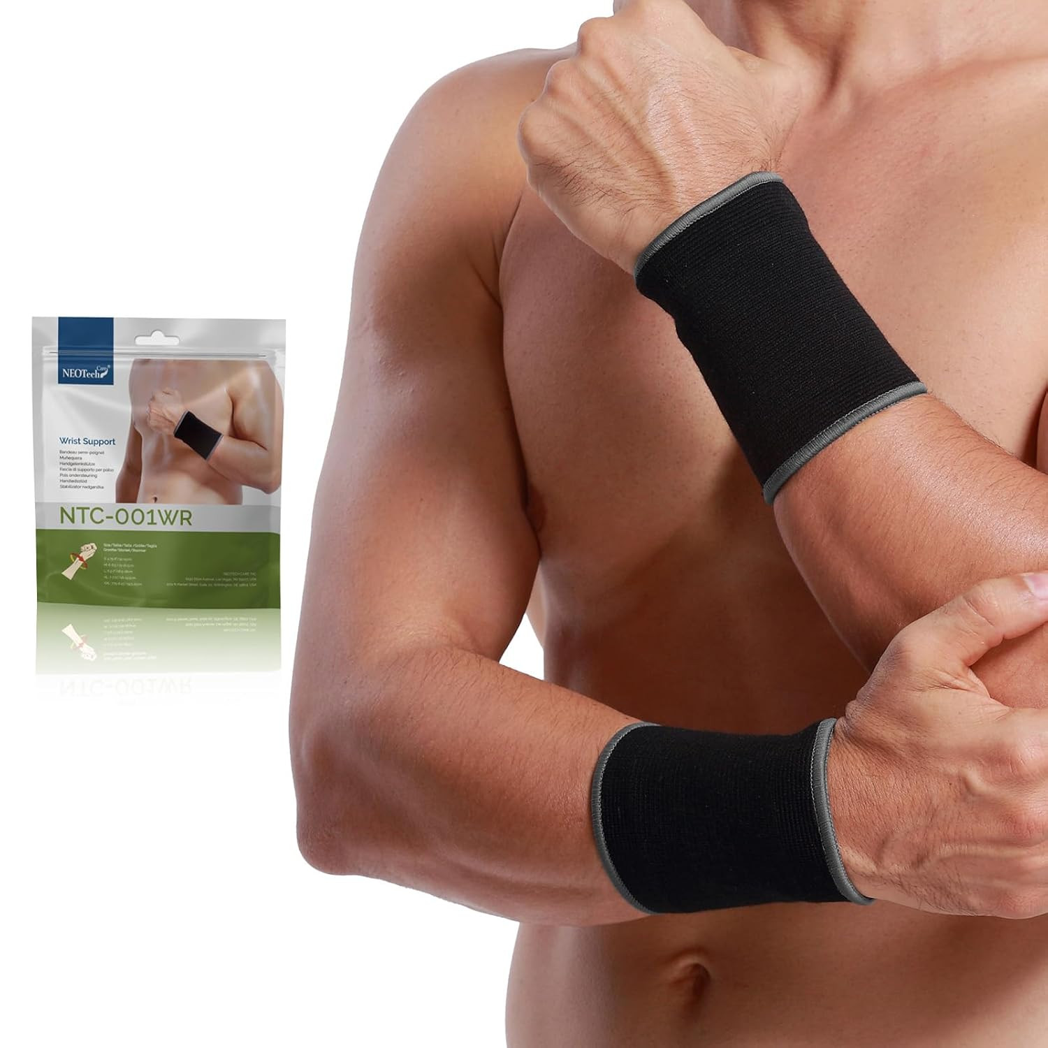 Neotech Care Wrist Band Support Sleeve – Elastic & Breathable Knitted Fabric