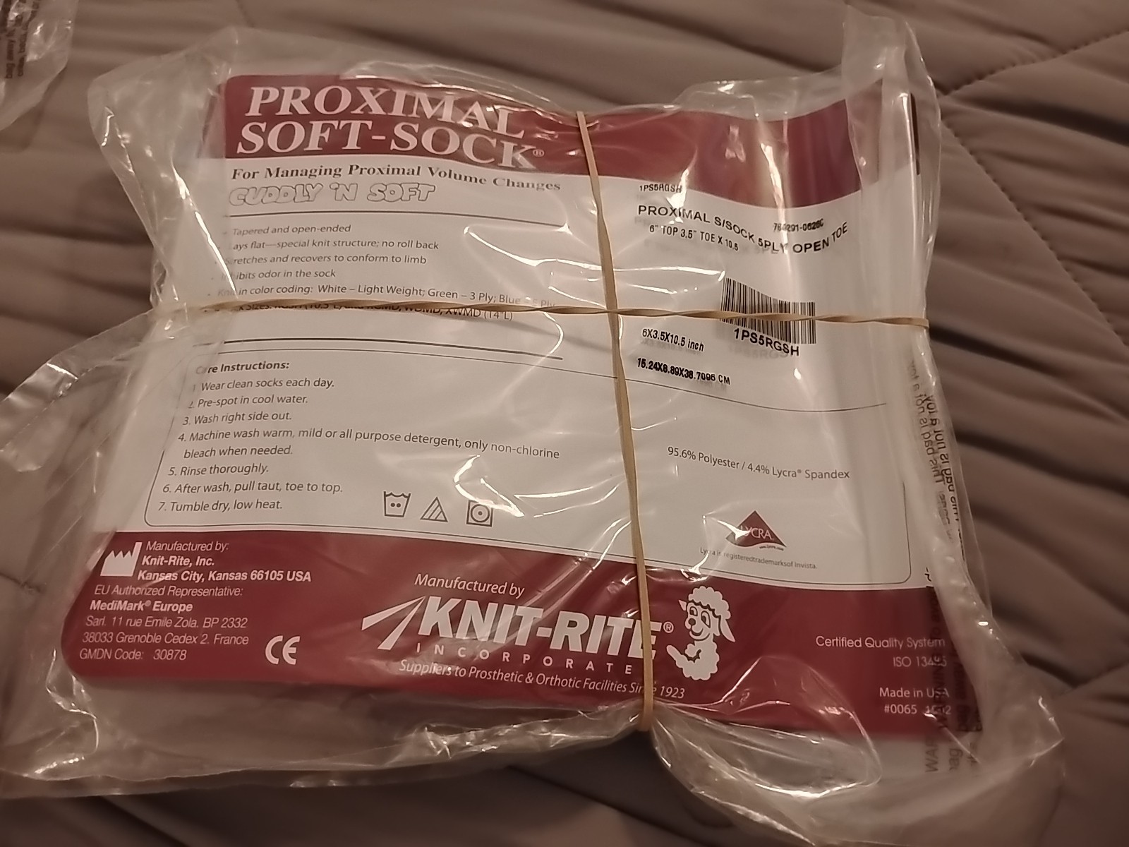3 NEW! Knit-Rite Soft Sock Prosthetic 1PS5RGSH 5-PLY Soft Proximal 6 x3.5 x10.5″