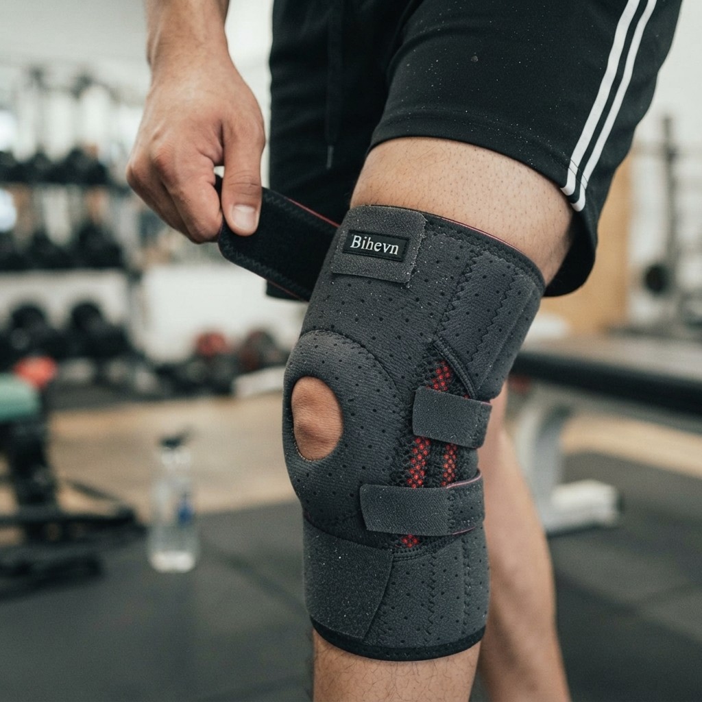 Knee Brace Sleeve Compression Support Joint Pain Arthritis Relief 21-27.5″
