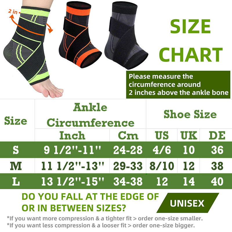 3D Woven Sports Ankle Brace Support High Protection for Running Basketball Sport
