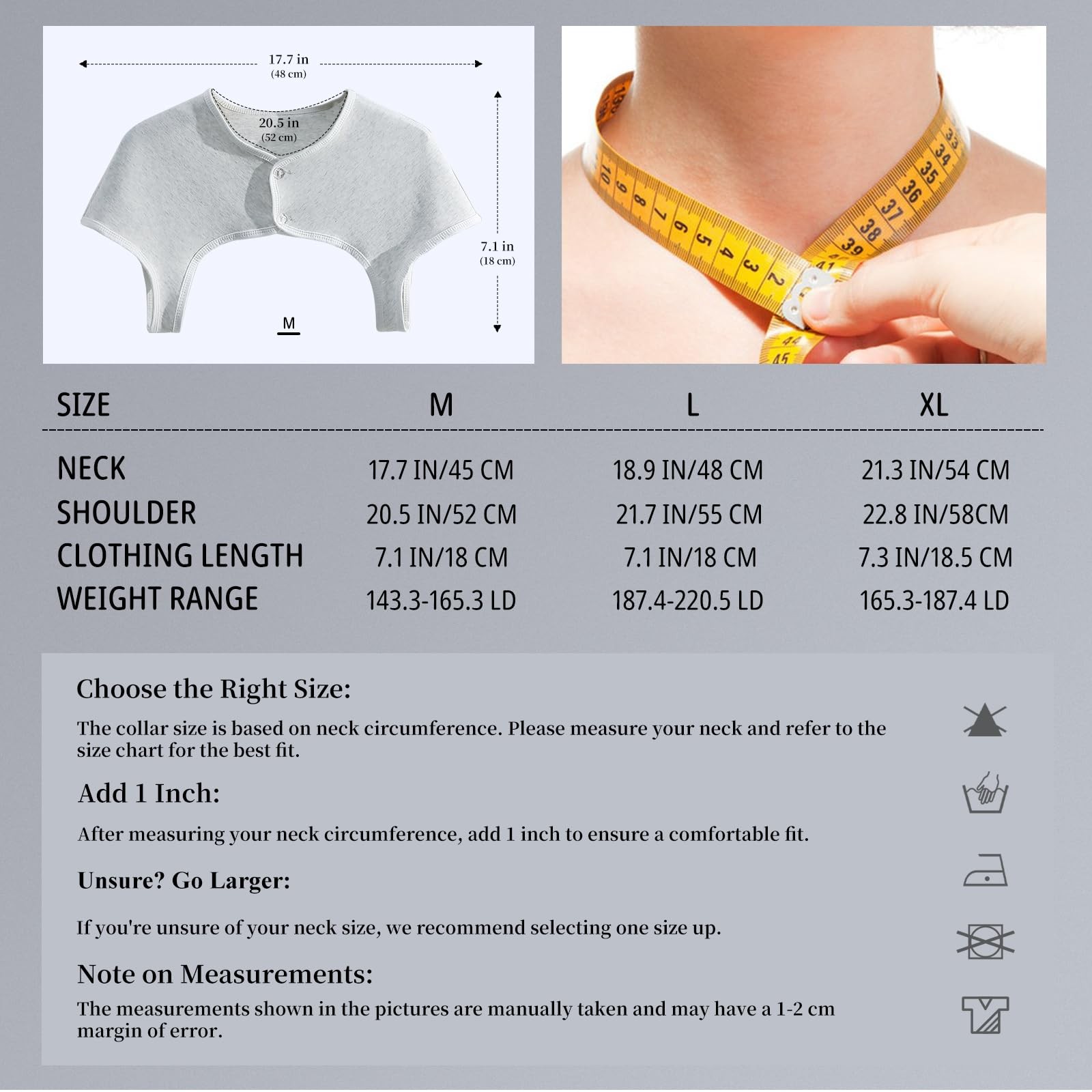 Shoulder Warmth Retainer 100% Cotton – Ultra Thin & Breathable for AC Rooms &…