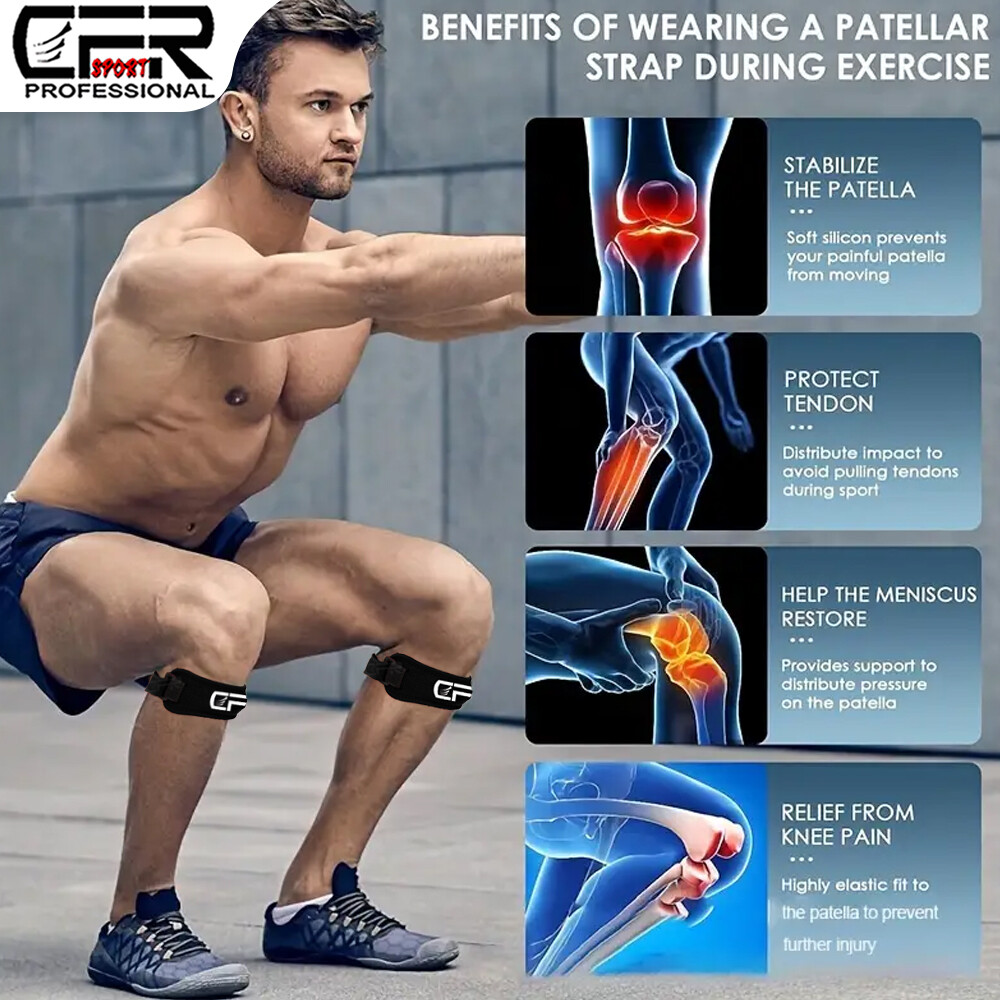 CFR Knee Brace Knee Pain Patella Knee Support Strap Stabilizer Arthritis Runing