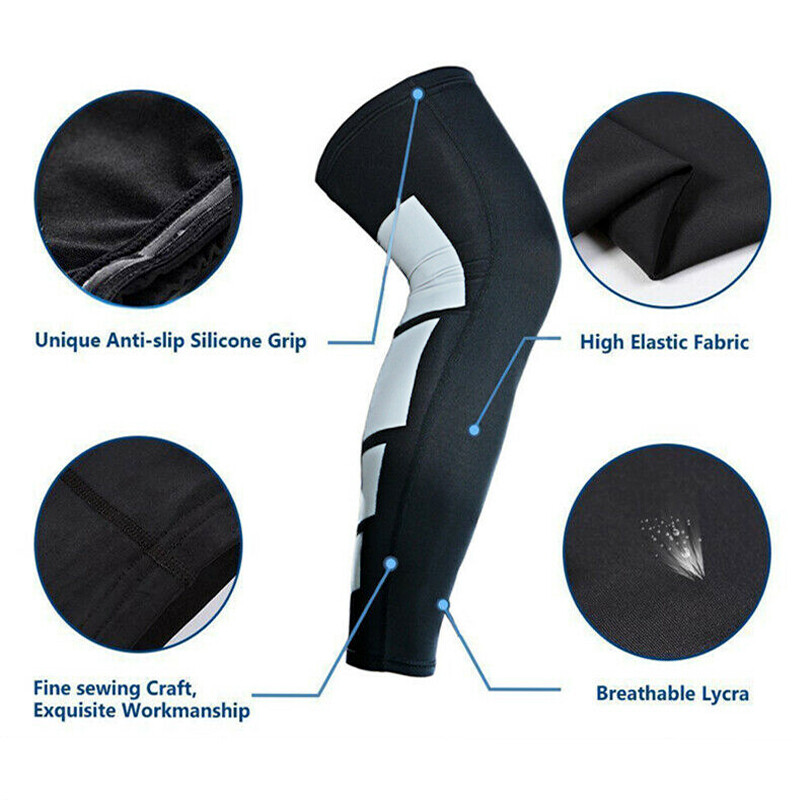 Knee Sleeve Compression Brace Support fit Sports Joint Arthritis Pain Relief US