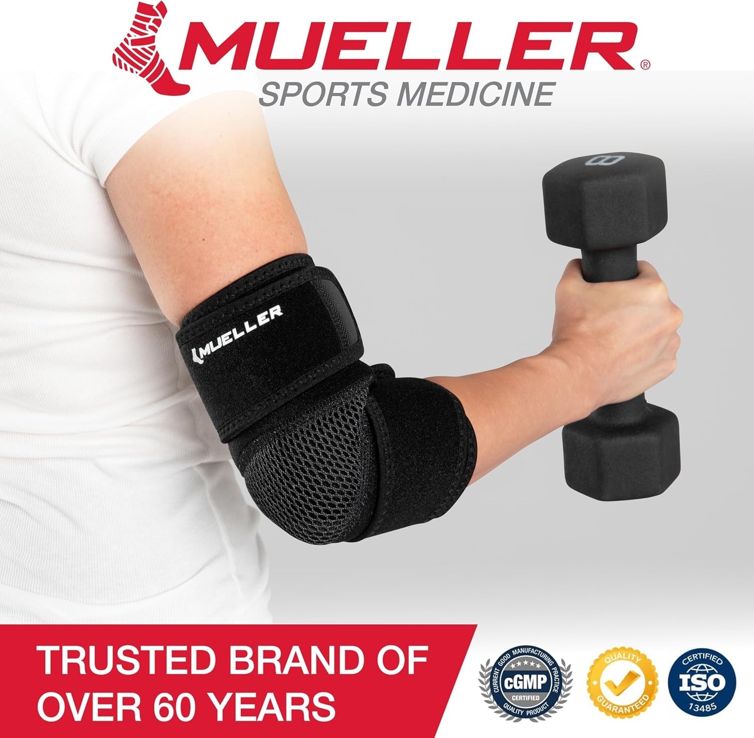 Sports Medicine Adjustable Elbow Brace, Elbow Pain Relief Support Sleeve for …