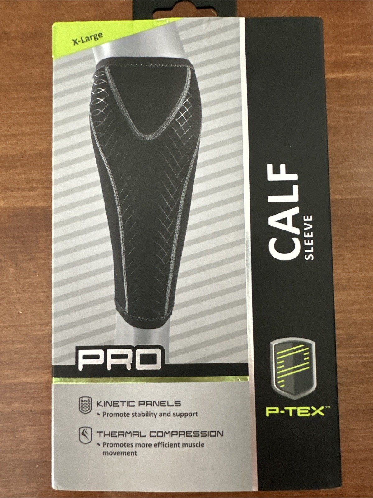 P-TEX PRO KINETIC PANEL COMPRESSION CALF SLEEVE *P-TEXC200* XL *BLACK *NEW