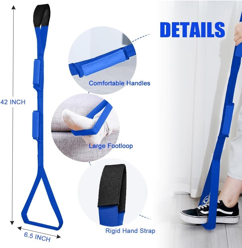 Compact Leg Lifter Strap with Ergonomic Grips – Perfect for Elderly Assistance