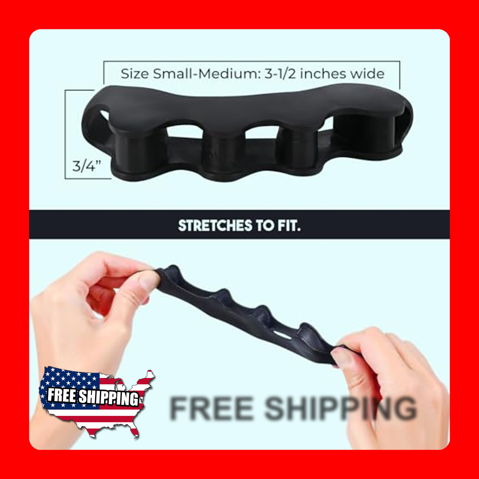 Pair Gel Toe Separators for Men and Women Foot Alignment Support