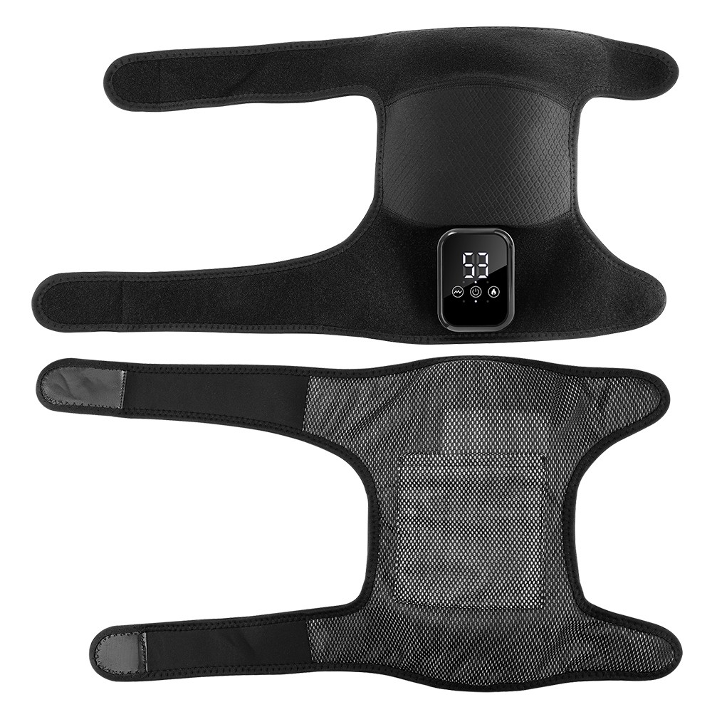 Electric Knee Massager for Pain Relief w/3 Levels Vibration & Heating Knee Brace