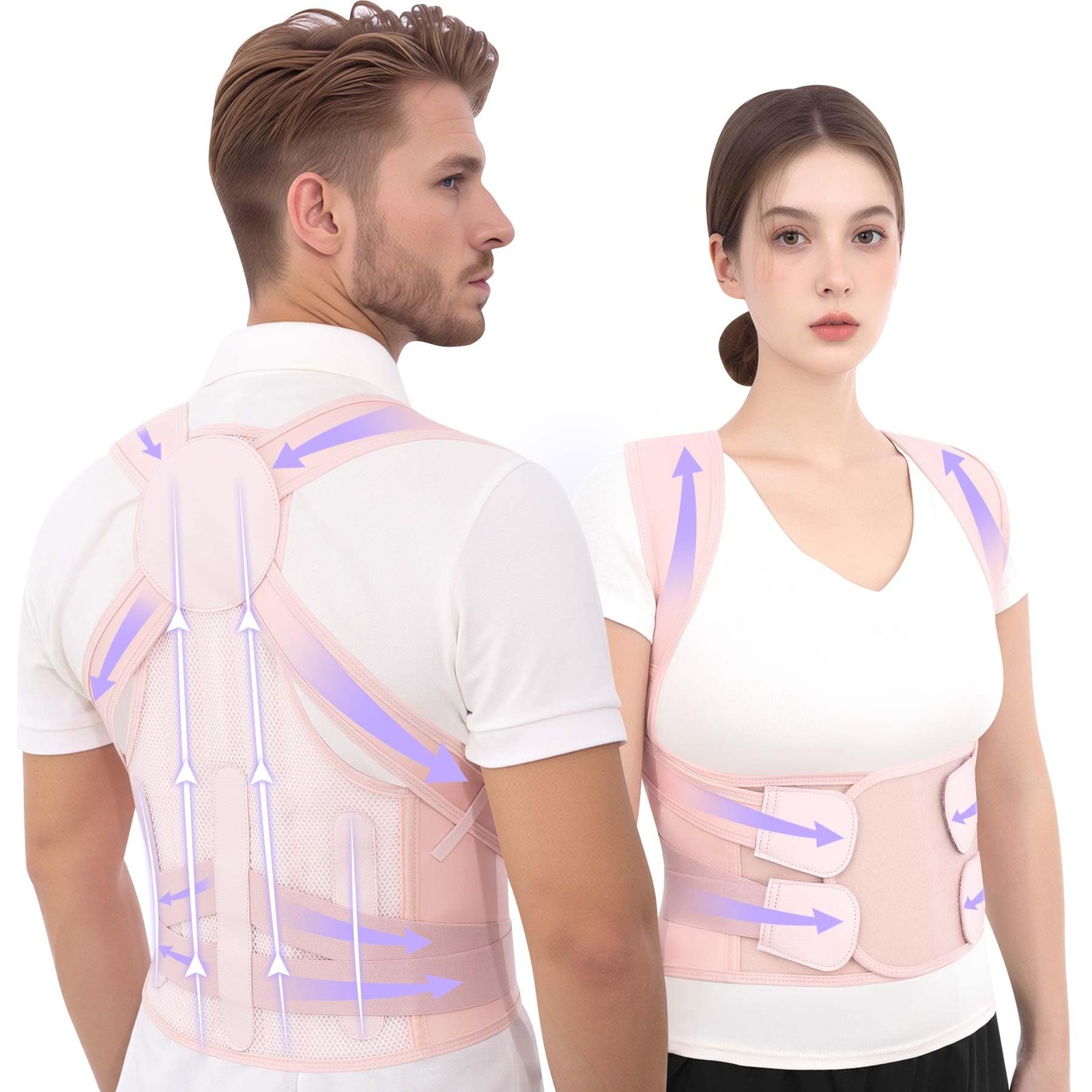 Posture Corrector for Women & Men Back Brace Straightener Adjustable Upper Sh…