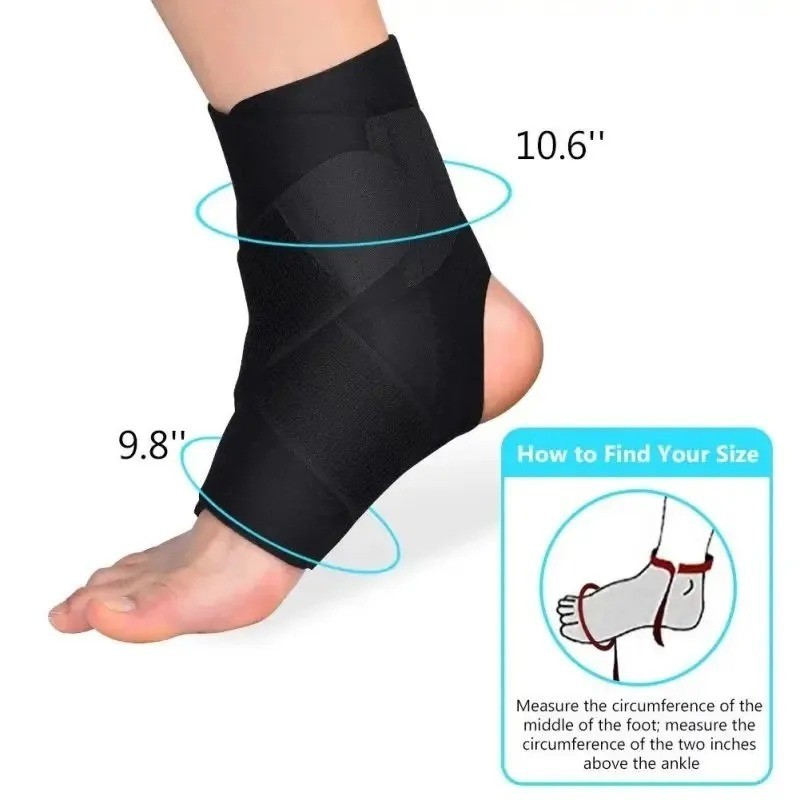 Adjustable Ankle Brace Compression Support Sleeve for Running Sports Foot Brace