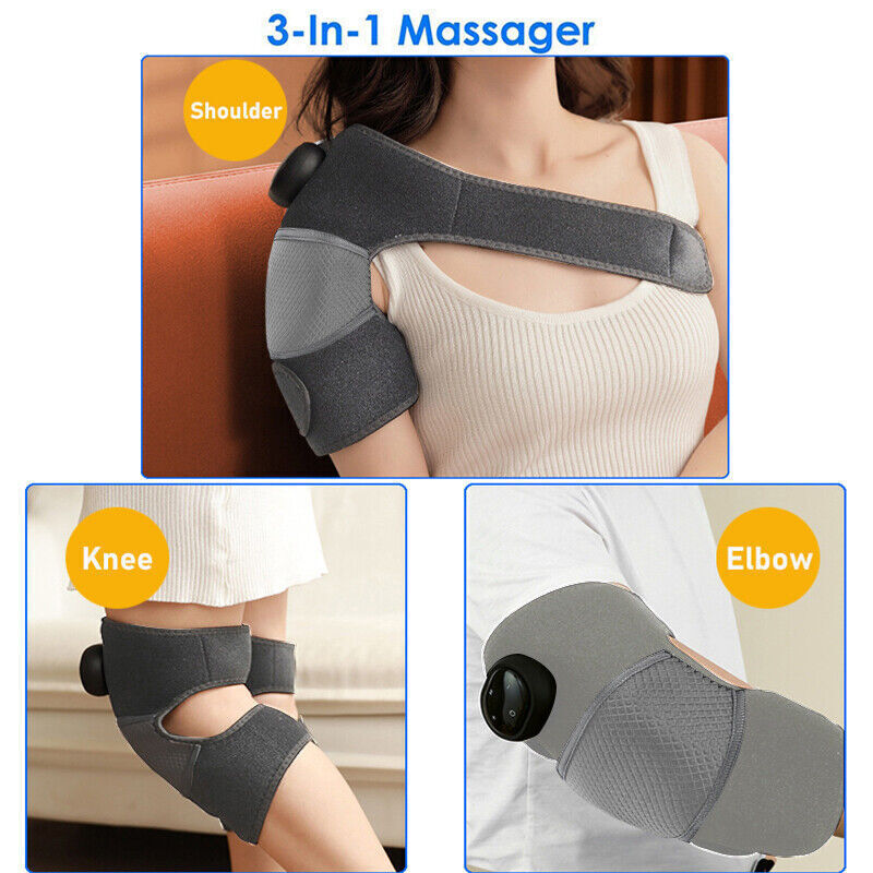 Knee Massager w/ Heat and Vibration, Knee Heating Pad for Arthritis with Massage