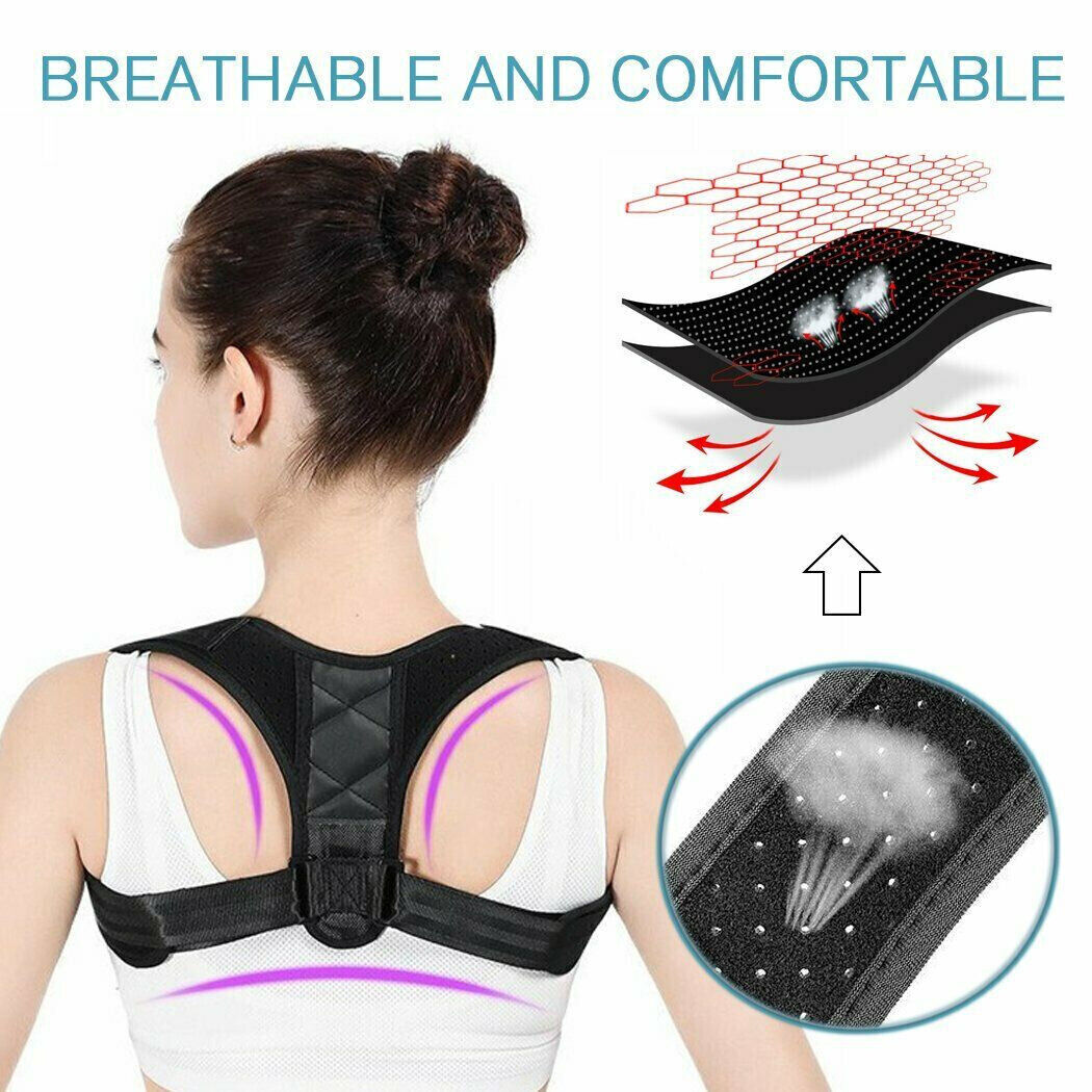 Posture Corrector Clavicle Back Support Straight Shoulders Body Brace Belt Strap