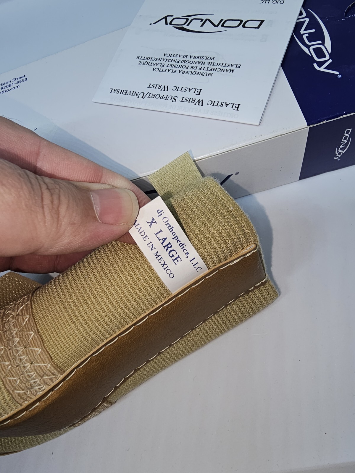DJO Donjoy Elastic Wrist Support Left XL 11-0223-5 Brand New
