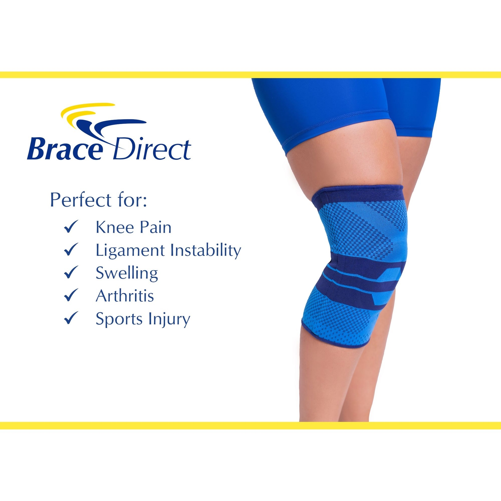 Sport Knee Brace for Knee Pain- Compression Support Sleeve with Patella Pad