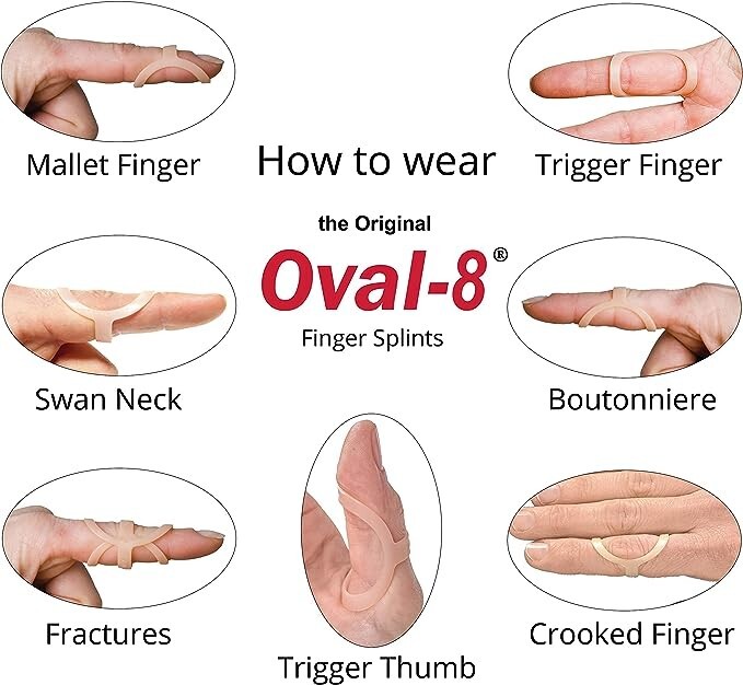 3-Point Products Oval-8 Finger Splint – Size 13