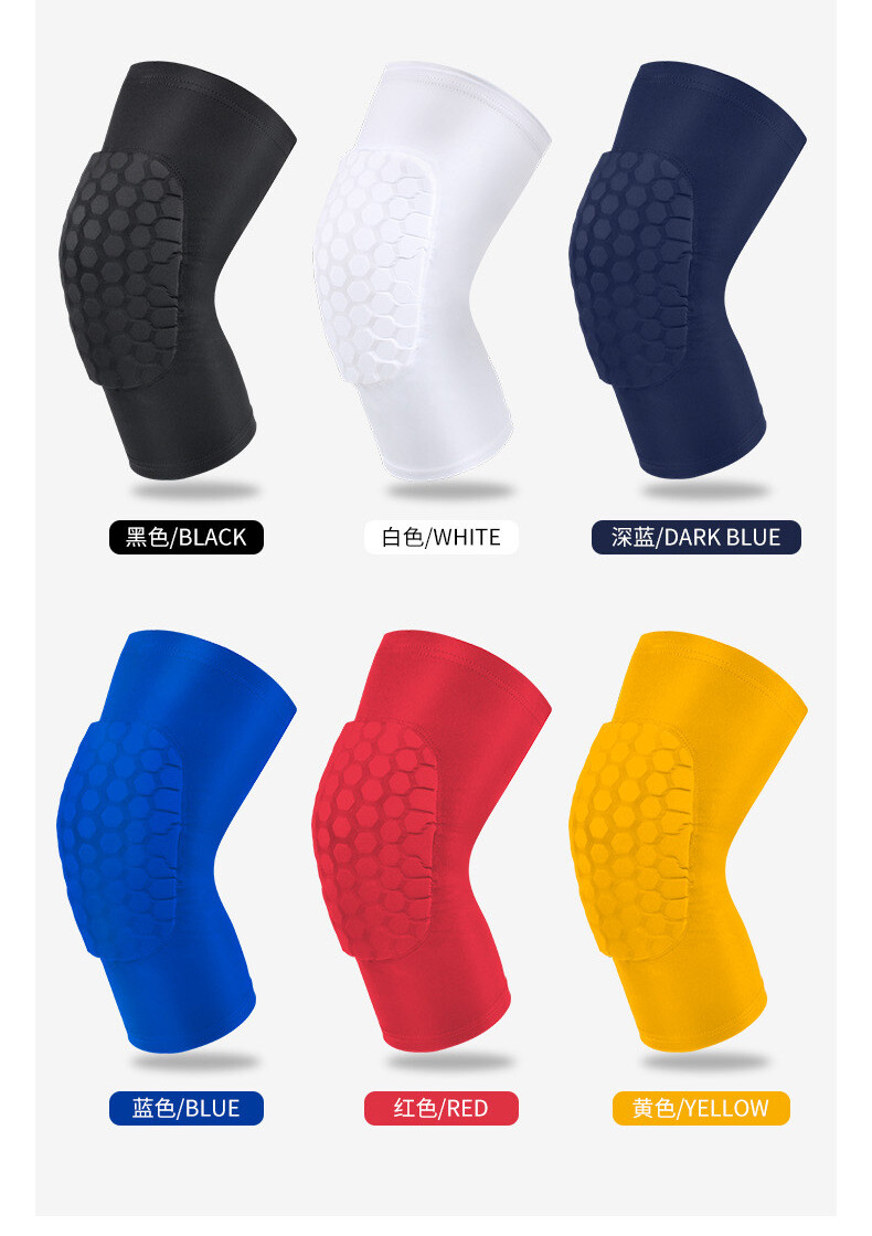 Crashproof Protective Gear Youth Men Basketball Knee Pads Compression Leg Sleeve
