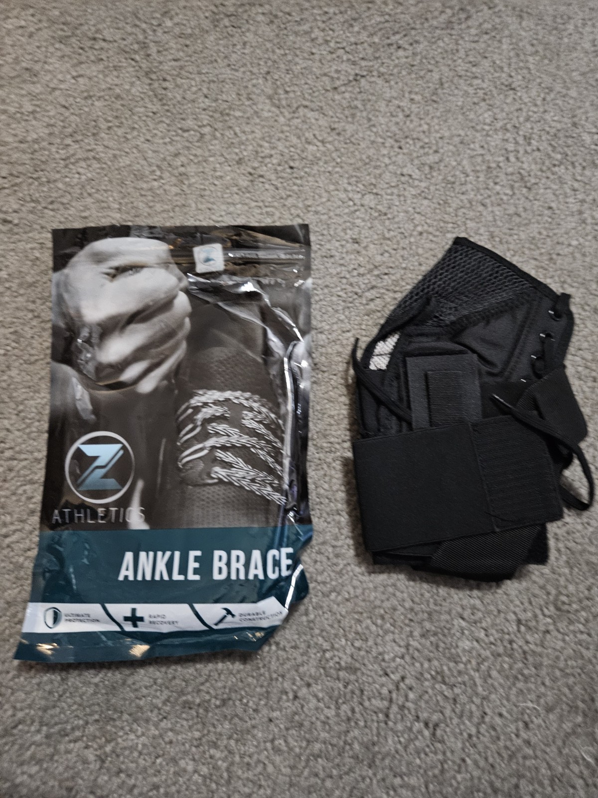 Zenith Adjustable Ankle Brace Running and Basketball Lace-Up Left Right Medium