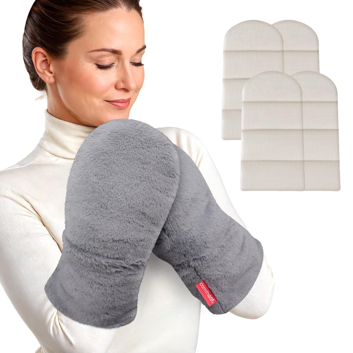 Microwavable Heating Mittens for Hand and Fingers to Relieve Arthritis Pain H