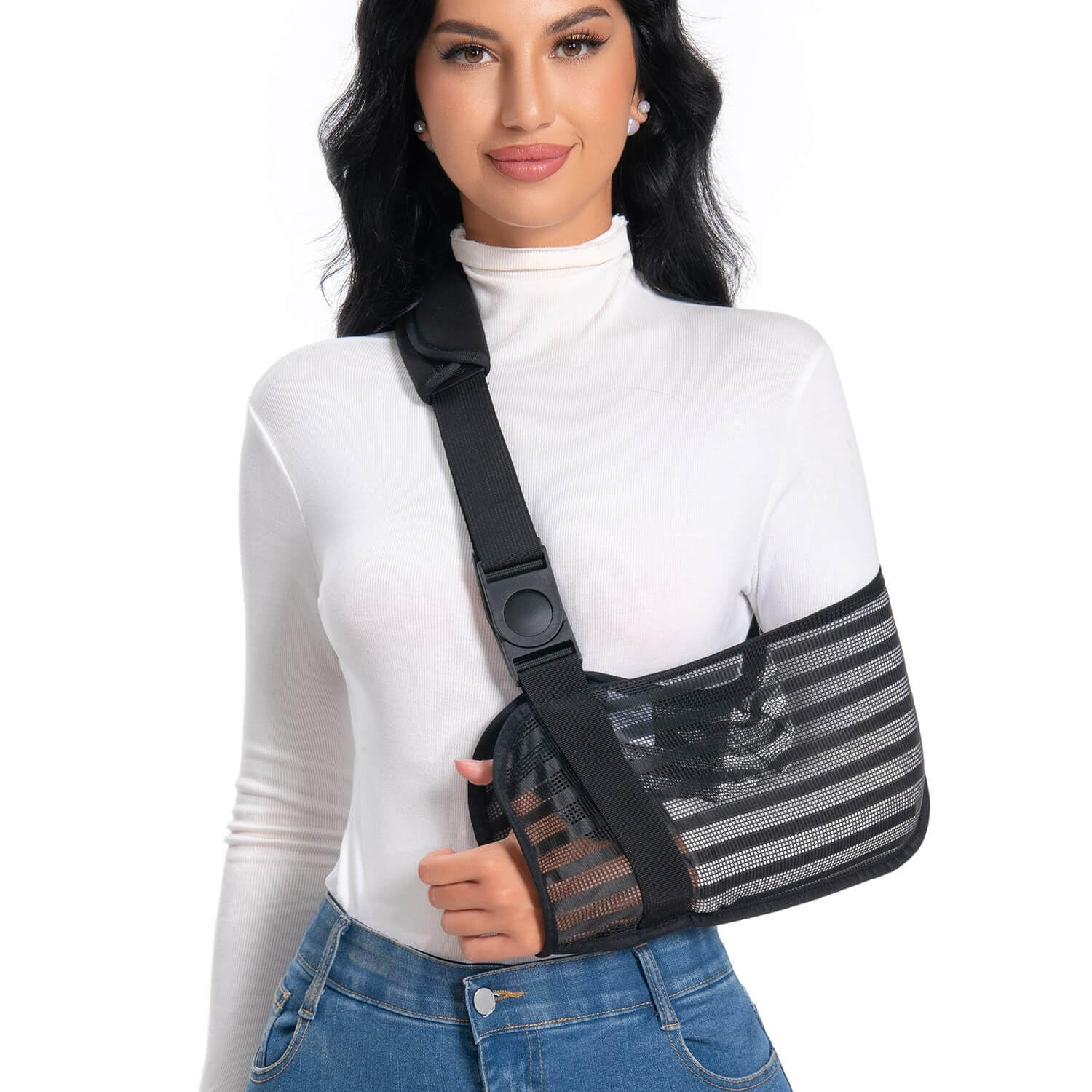 Breathable Mesh Arm Sling Shoulder Immobilizer for Men and Women | Lightweigh…