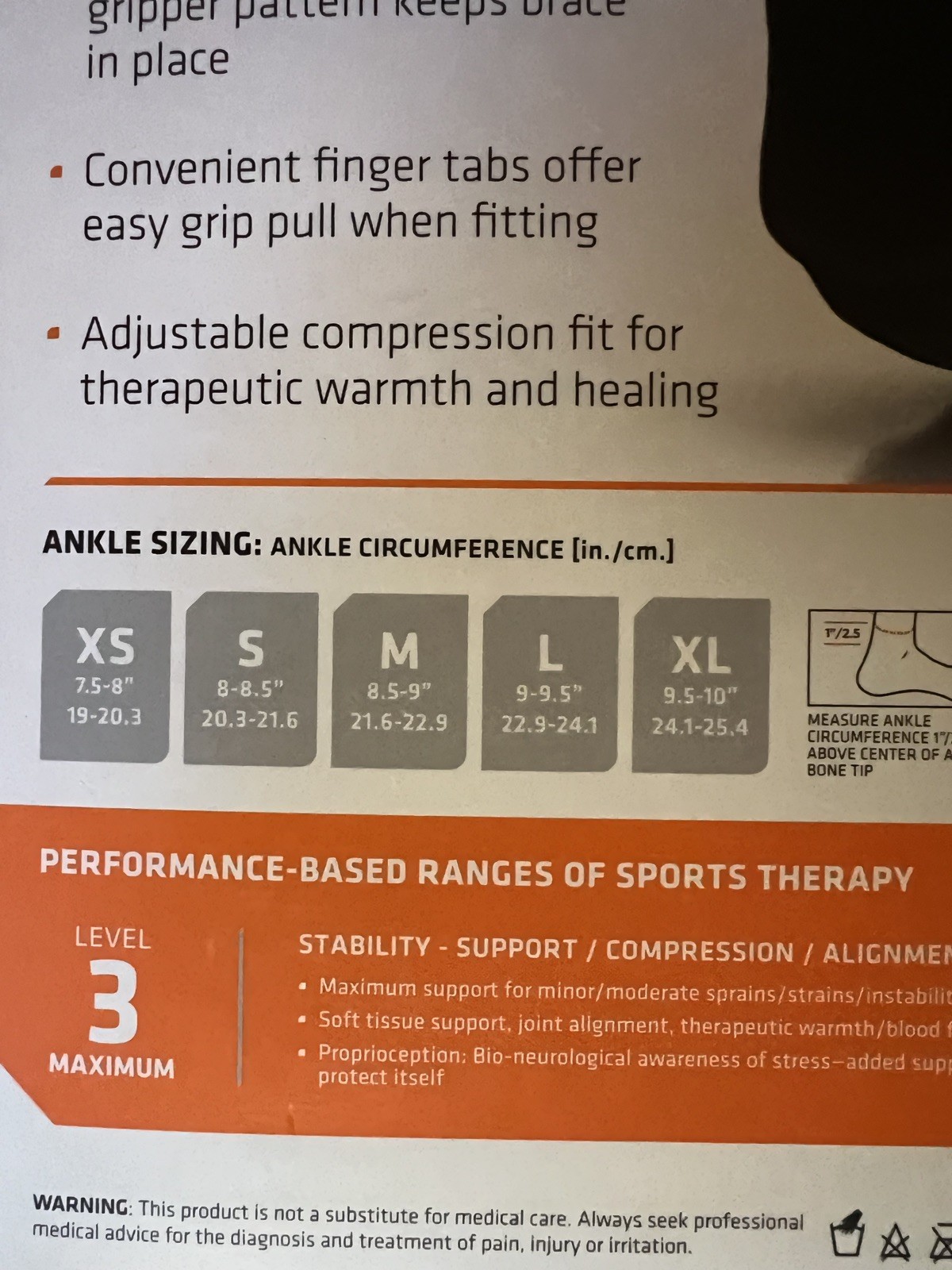 Shock Doctor Ultra Wrap Lace Ankle Support/brace – Black – small 8-8.5