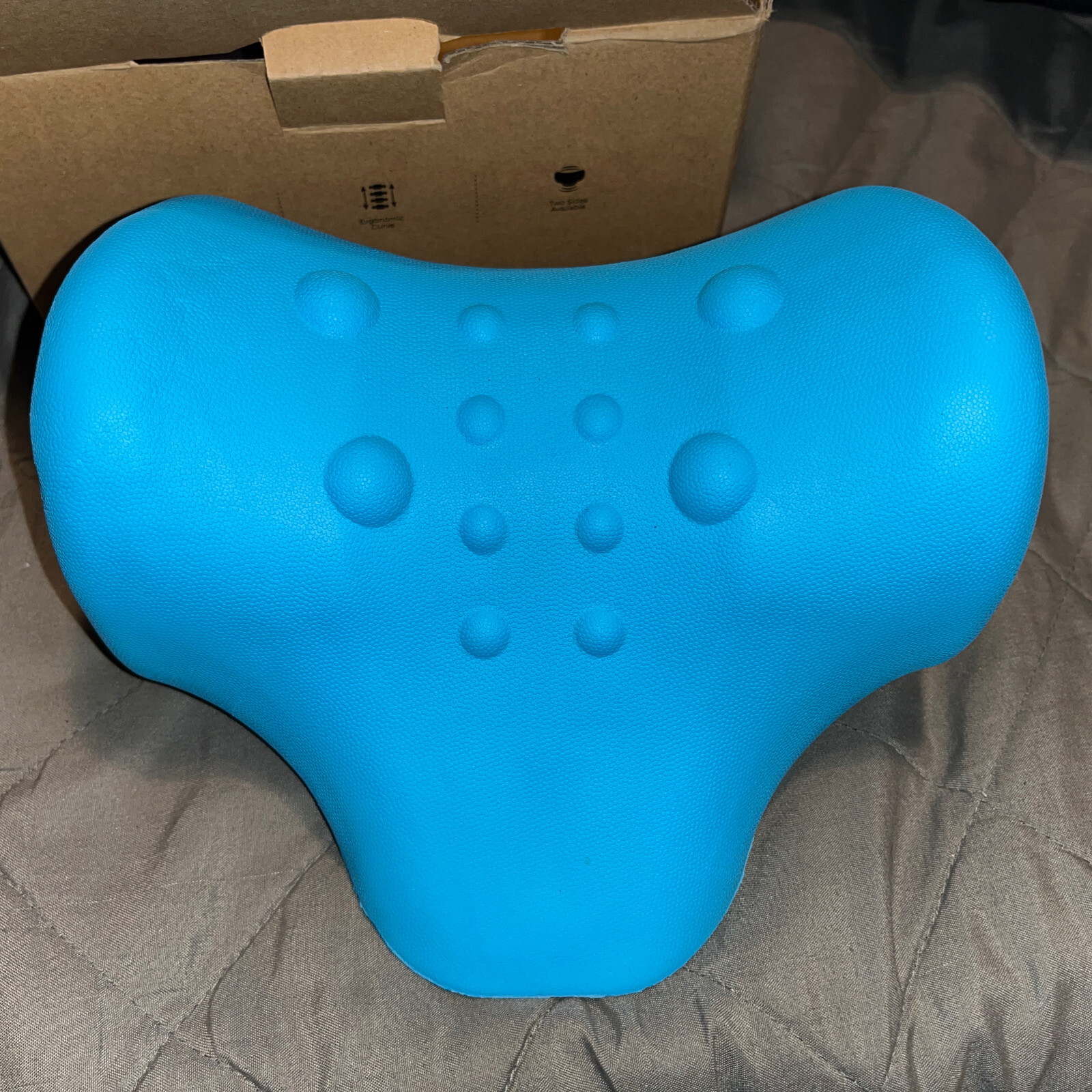 Mazarin Neck And Shoulder Relaxer Pillow/neck Stretcher Pain Relief/blue/B9