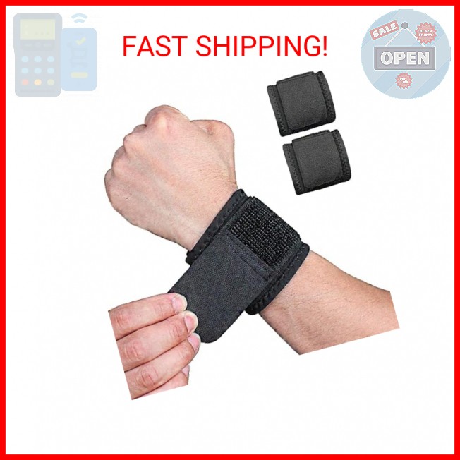 YUNYILAN 2 Pack Wrist Brace Adjustable Wrist Support Wrist Straps for Fitness We