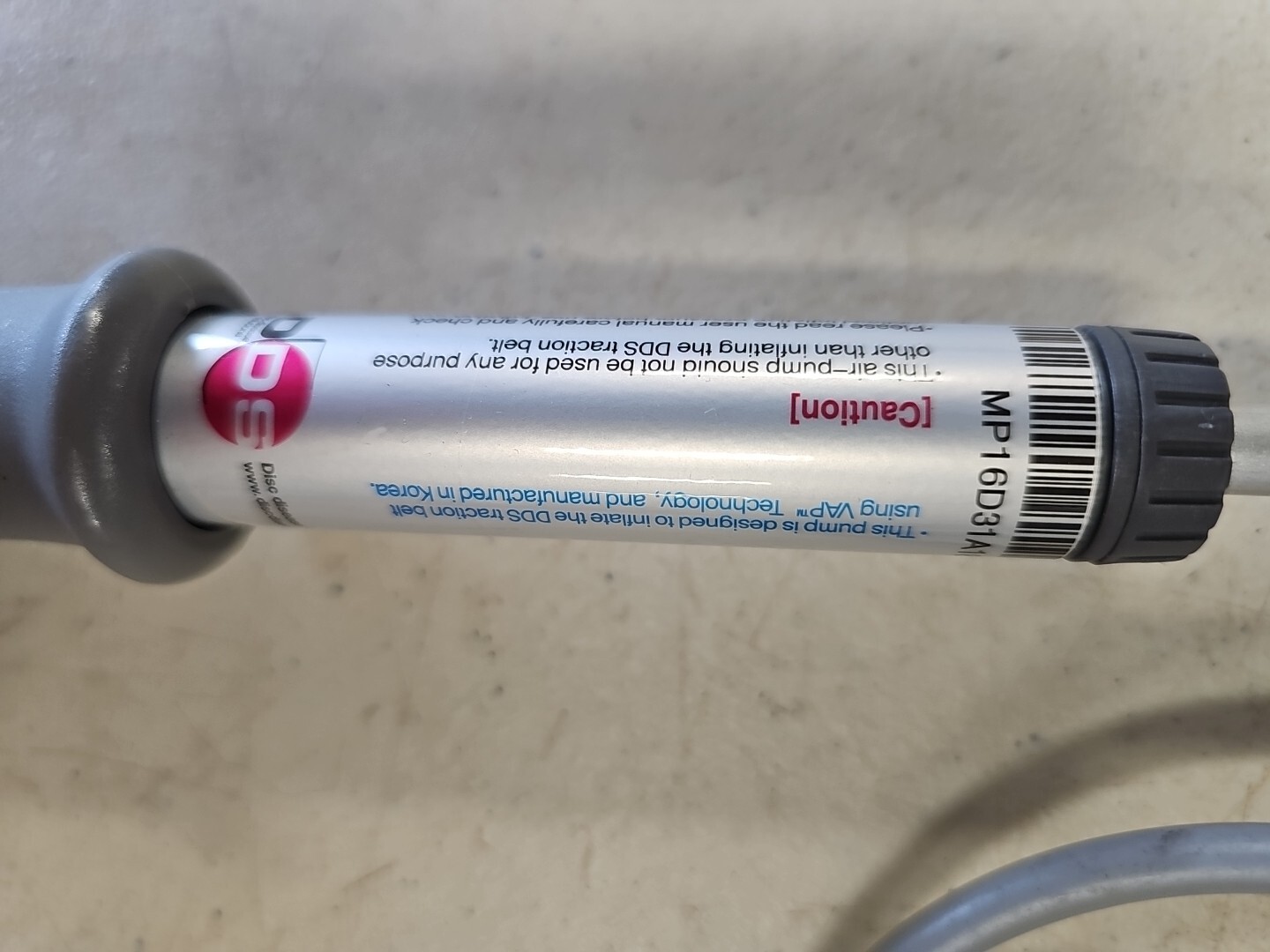 Disc Disease Solutions DDS Manual Inflate Replacement Pump For Traction Belt