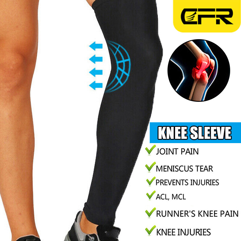 Full Leg Knee Sleeve Support Compression Brace Running Pain Relief Men Women US