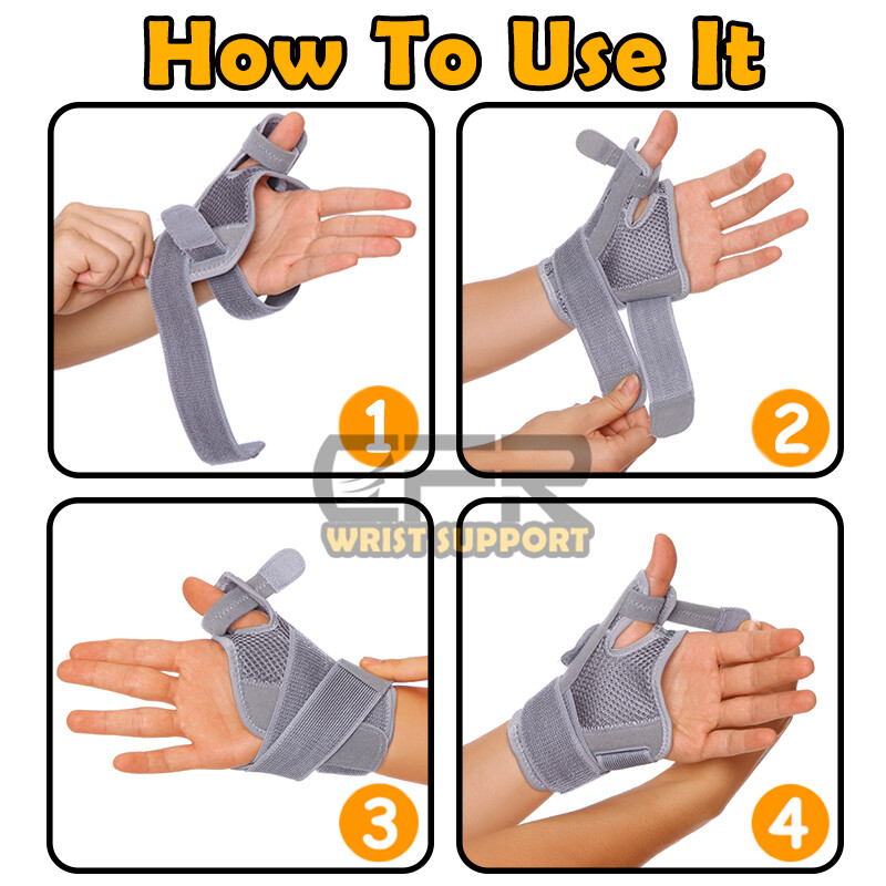 Thumb Wrist Brace Support Hand Sprain Carpal Tunnel Arthritis Running Left&Right