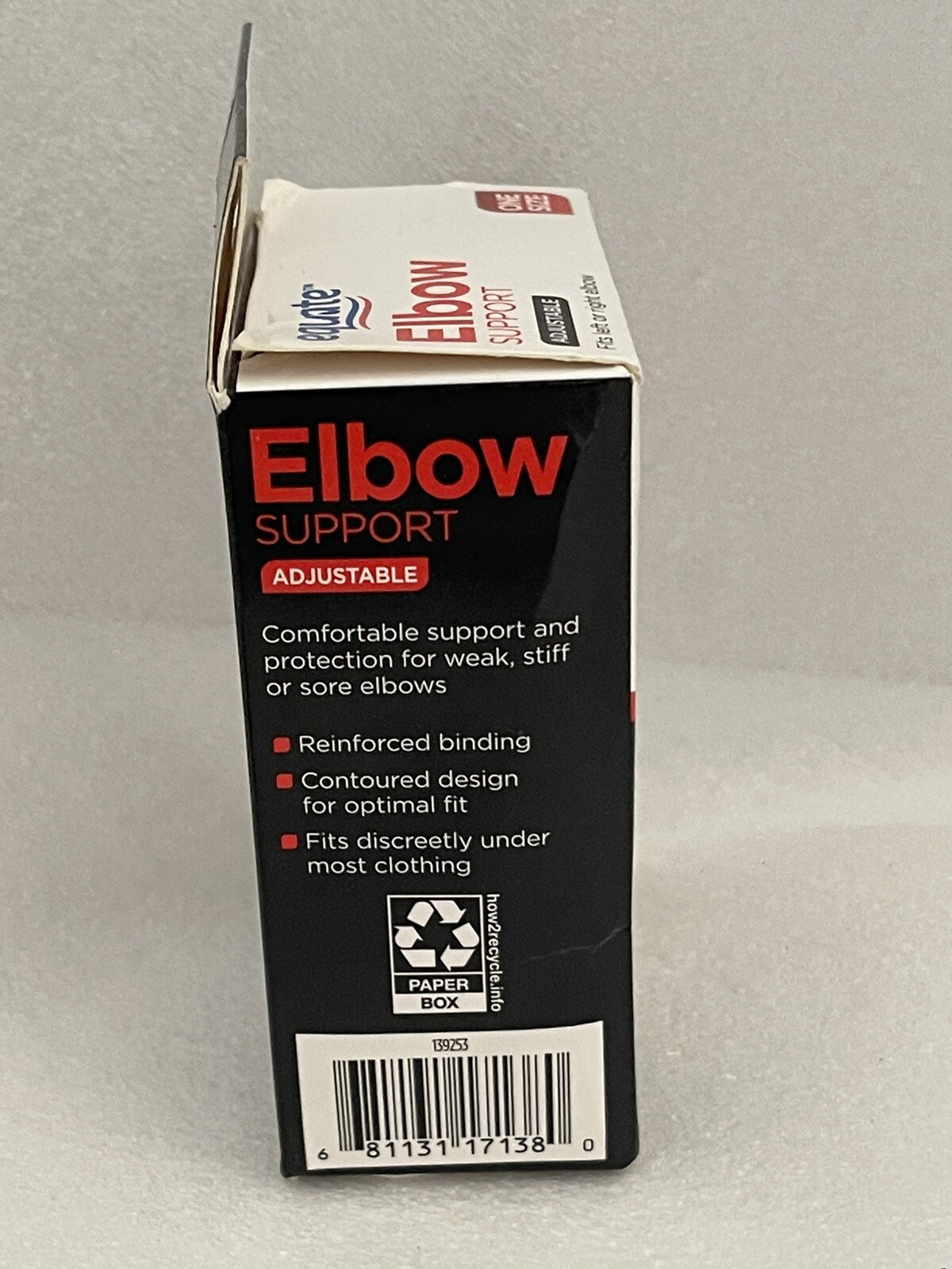 NEW Equate Elbow Support Fits Most Adjustable Size & Compression Left Or Right