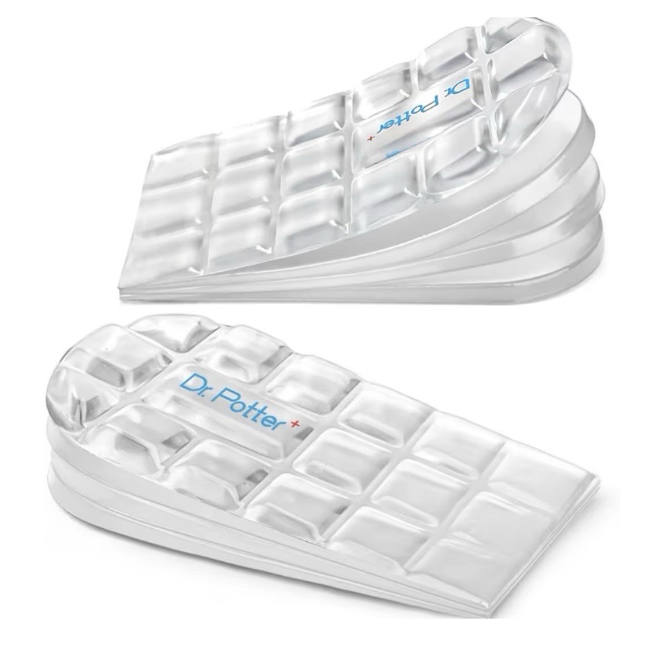 Adjustable Heel Lift Inserts Transparent Color Size Large