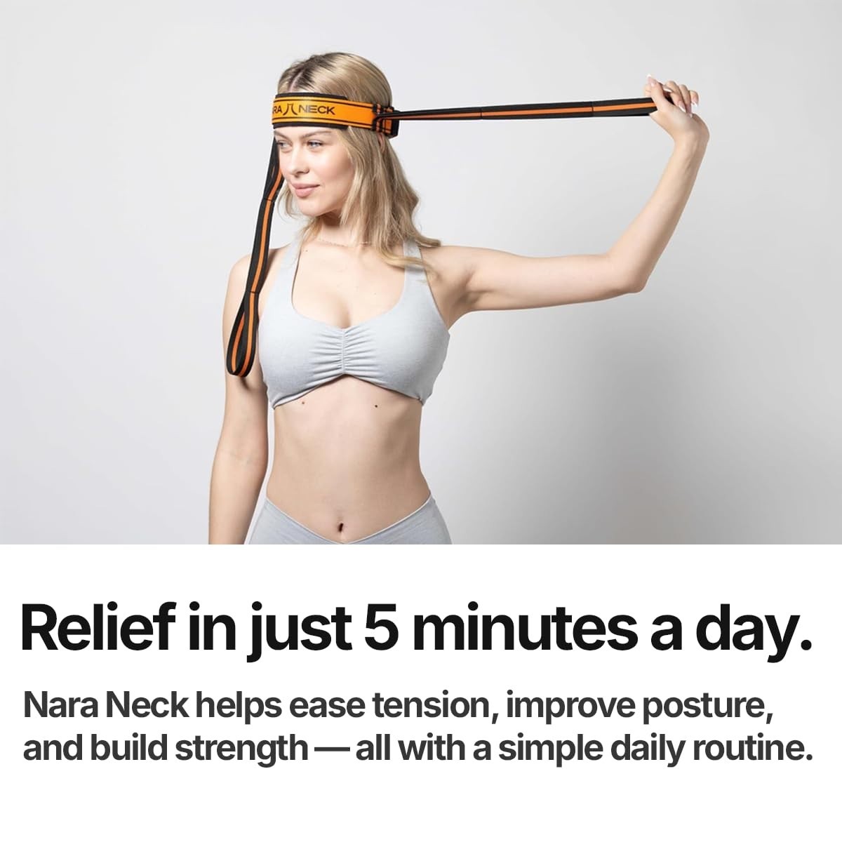 Neck Exercise Device for Pain Relief & Posture Improvement – Adjustable, Portabl