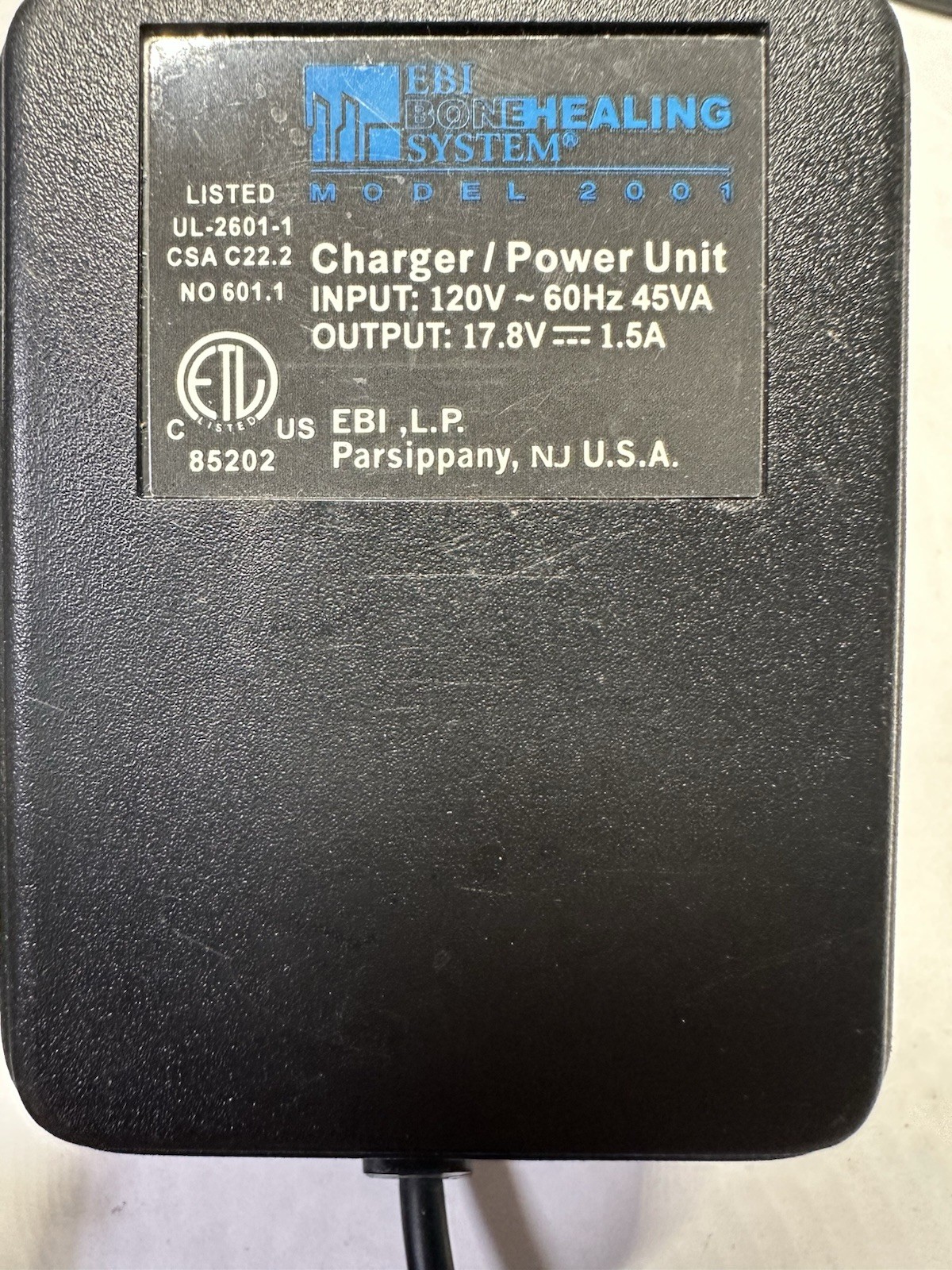 EBI Bone Healing System Replacement Charger & Cradle Model 2001