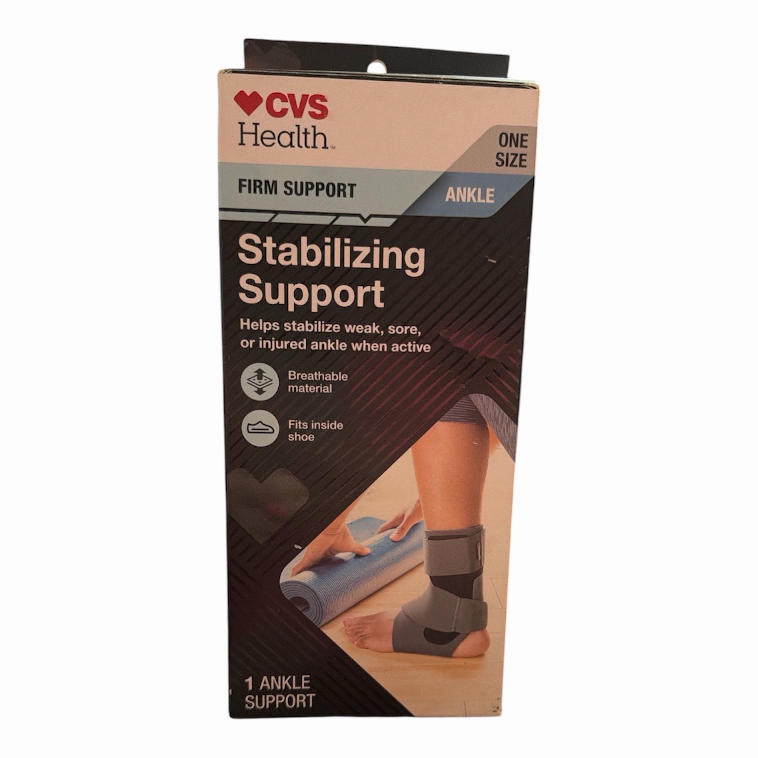 CVS One Size Adjustable Breathable Stabilizing Ankle Firm Support Unisex