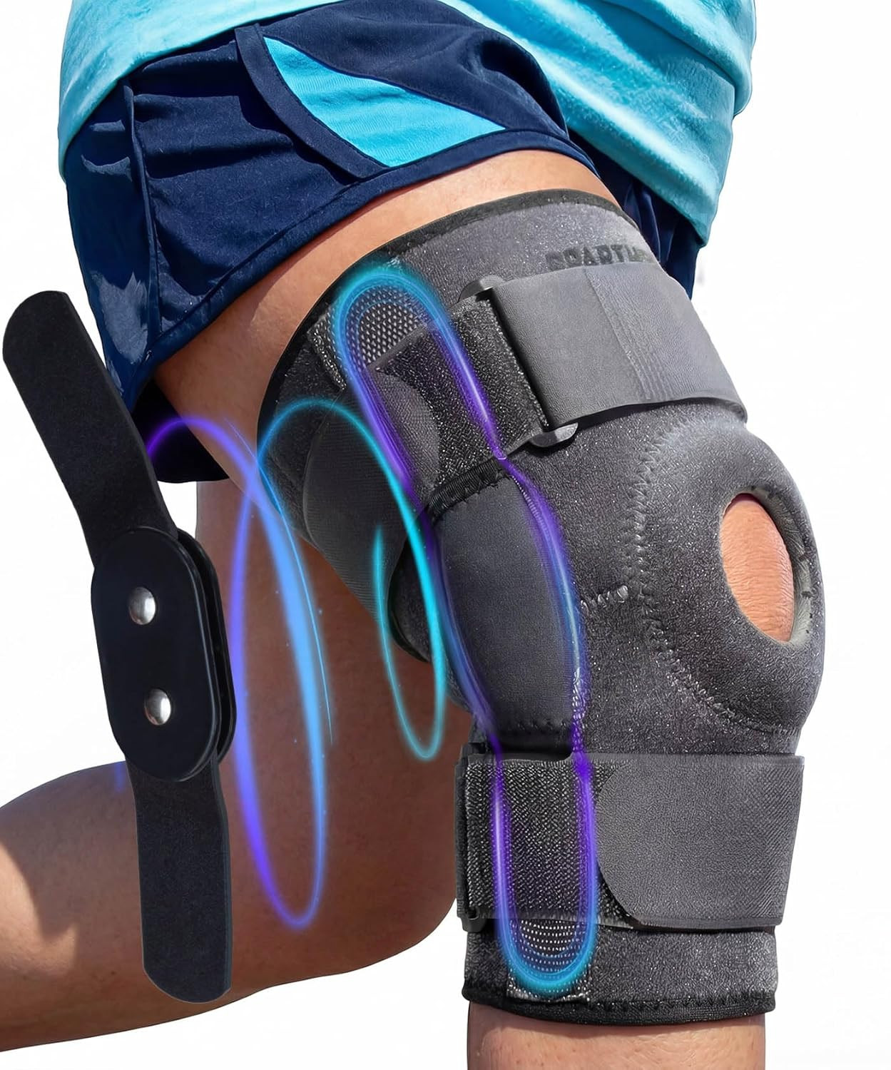 Hinged Knee Brace for Larger Legs – Adjustable Stabilizing Support
