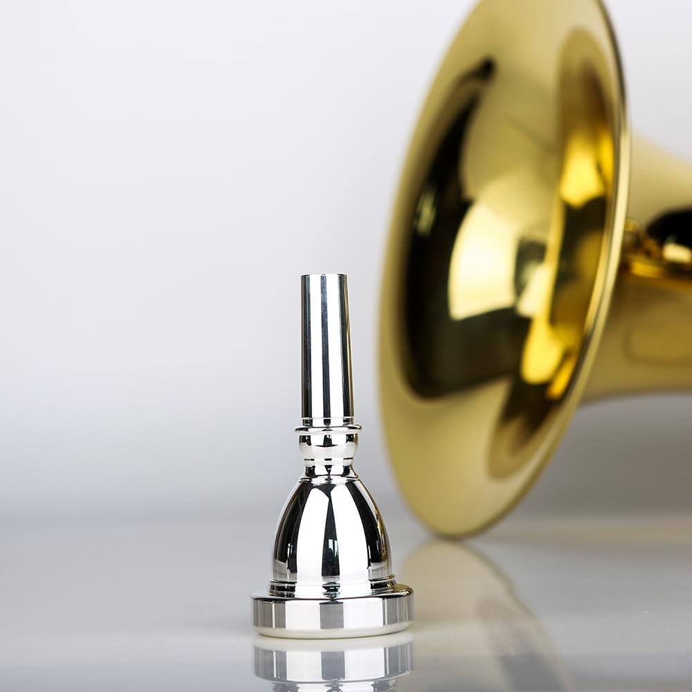 Standard Tuba Mouthpiece Silver Plated Fits Size 22