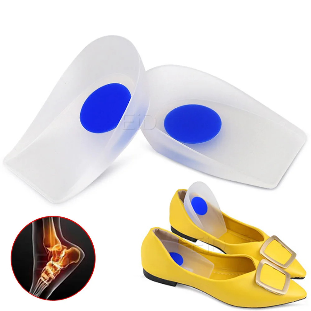 Silicone Gel Heel Pad for Plantar Fasciitis Pain Relief Shock Absorption Foot Ca