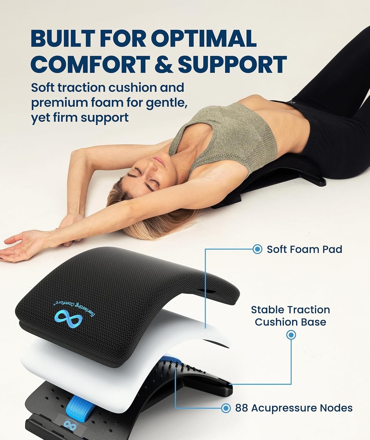 Tabla de soporte lumbar Everlasting Comfort para aliviar el dolor lumbar